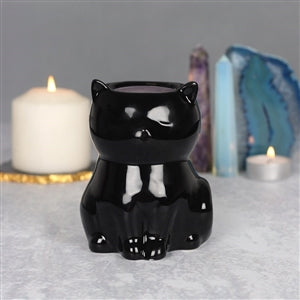 Black Cat Oil Burner - TheWaxMouse