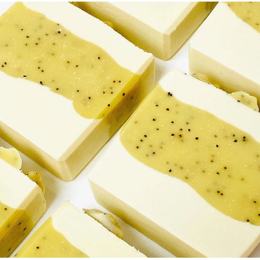 Lemongrass Essential Oil Vegan Soap Slice - TheWaxMouse