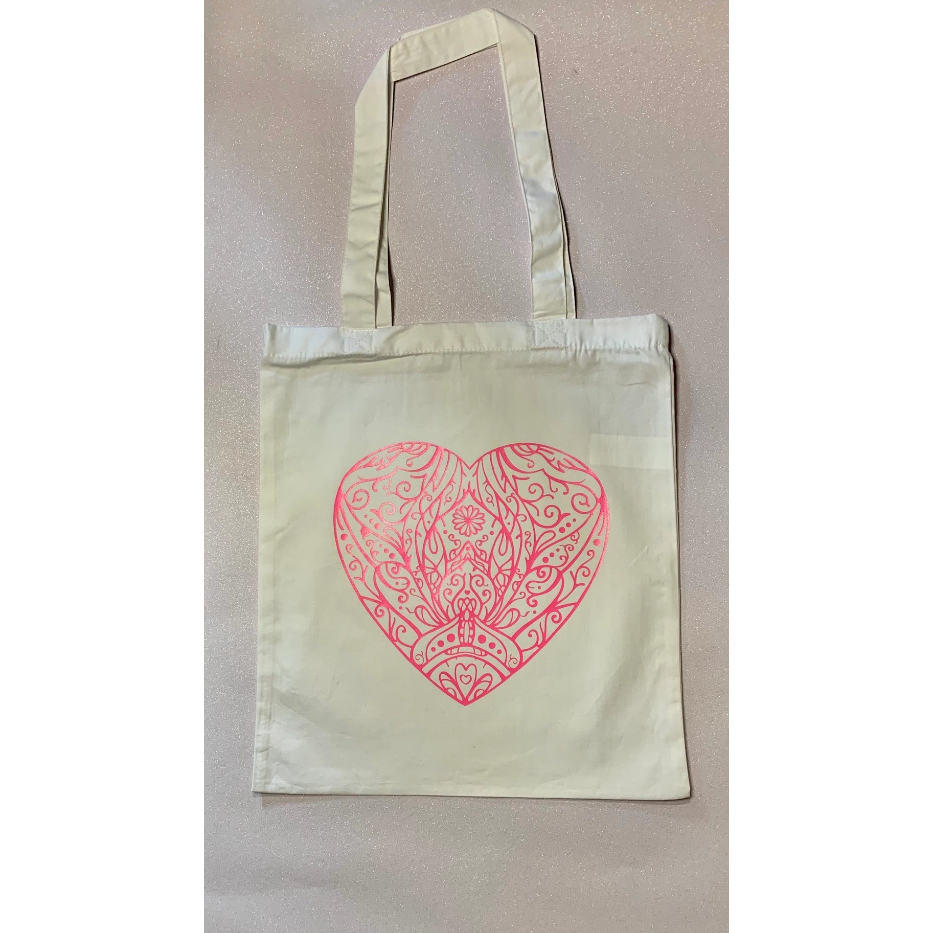 Mandala Heart Tote Bag - TheWaxMouse